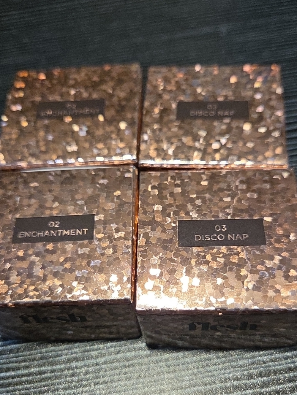 Shimmering Rose Gold Blush Compact - Shade 02 Enchantment & 03 Disco Nap